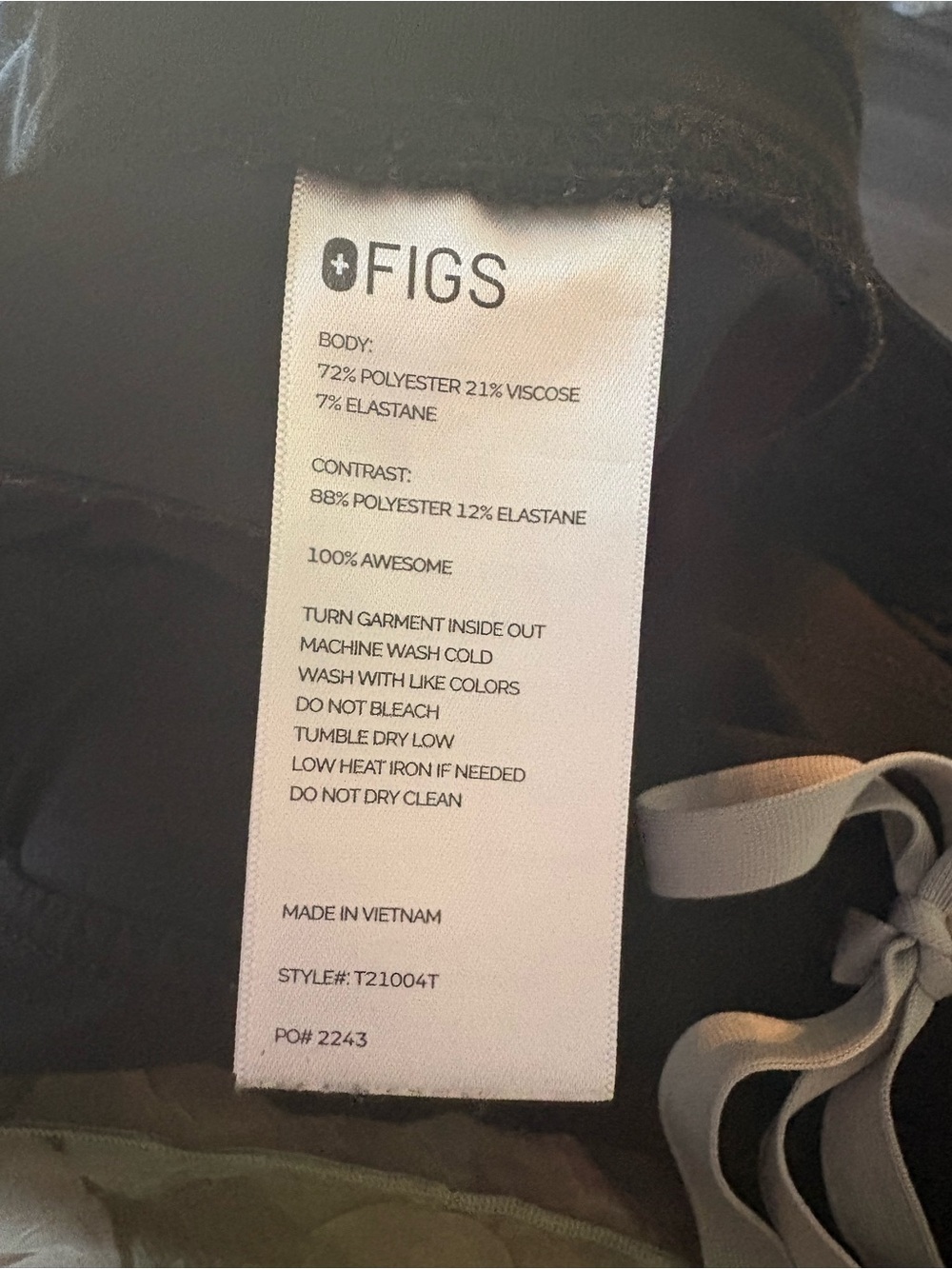 Figs Black Scrub Pants - Picture 7 of 8